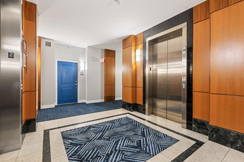 image of tenant level elevator bay