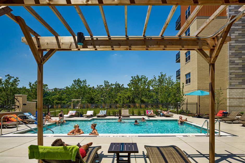 the pool at the yards at three crossings
