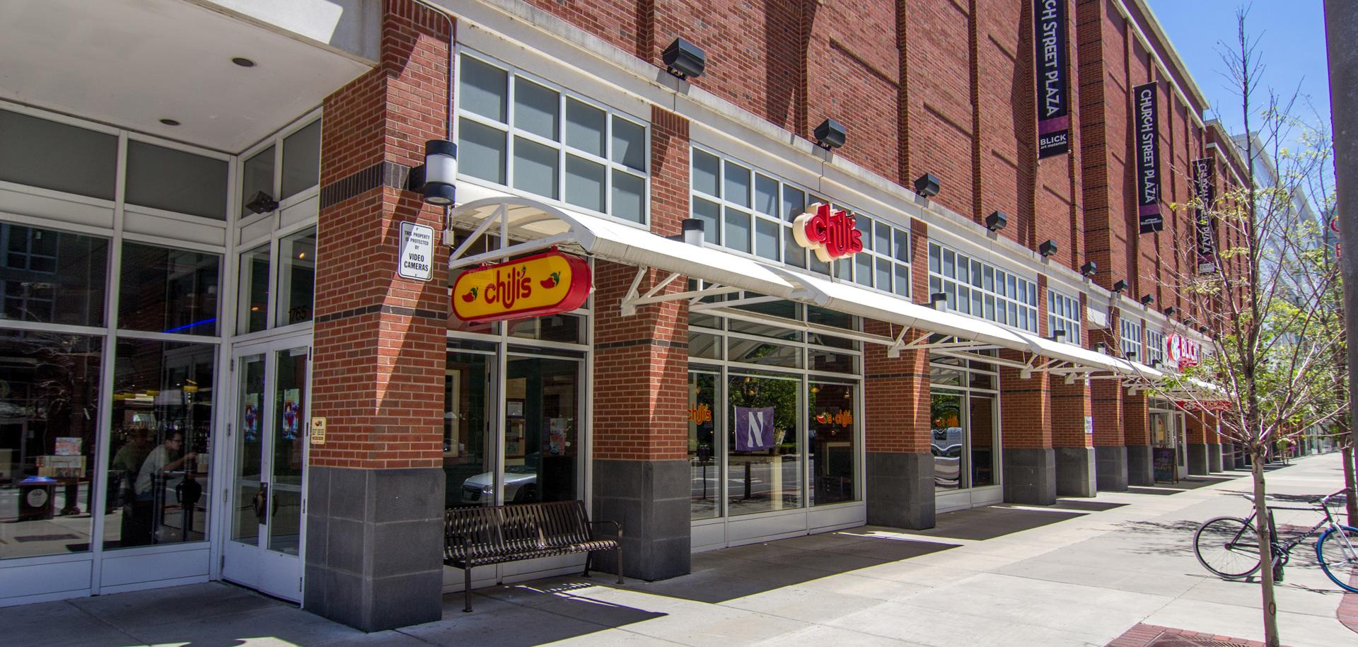 Image of the front of Chilis, Church Street Plaza, Evanston