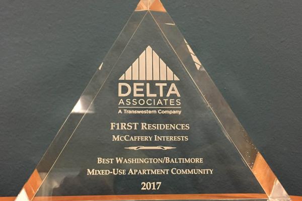 McCaffery F1rst Residences Washington DC Award Winning